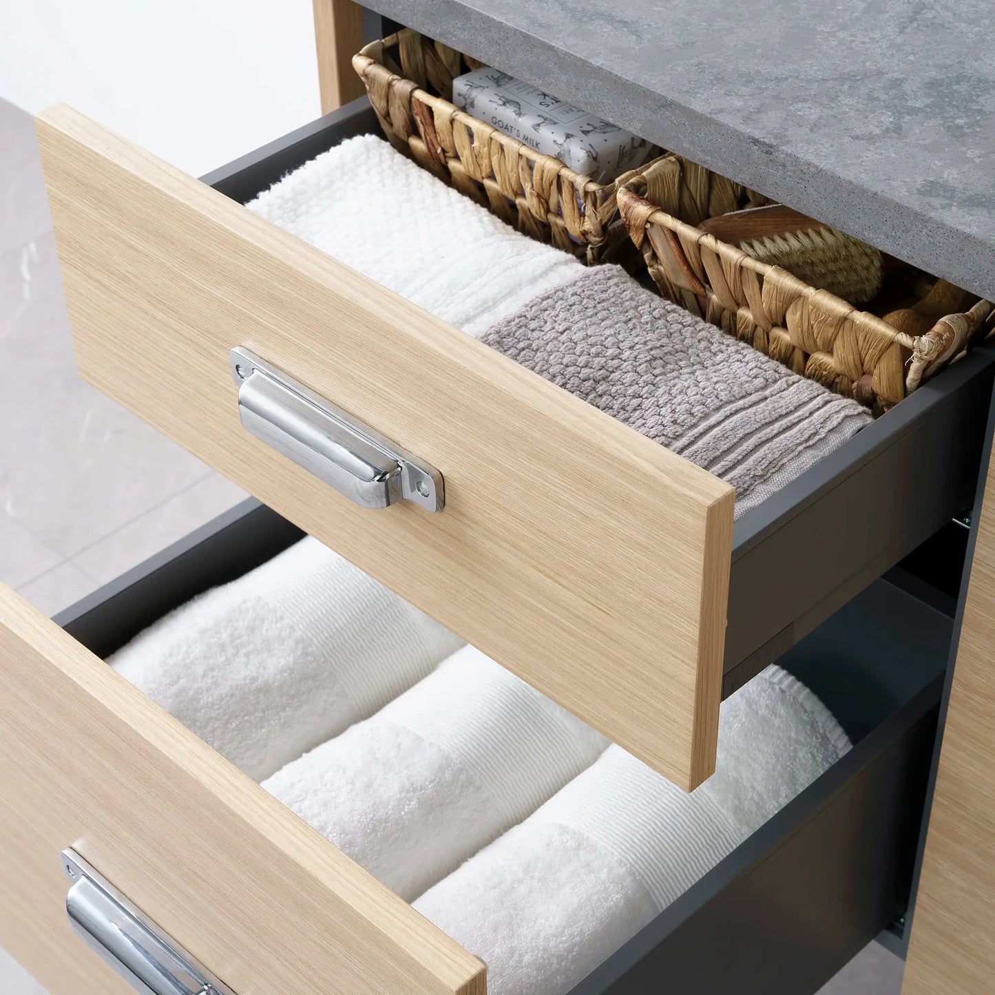 
                  
                    Austin 60", Teodor® Wall Mount Natural White Oak Vanity Teodor Bathroom VanityCanada
                  
                