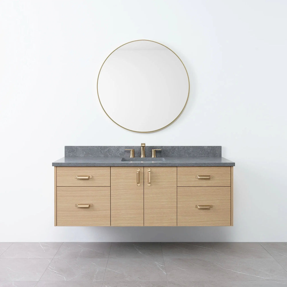 
                  
                    Austin 60", Teodor® Wall Mount Natural White Oak Vanity Teodor Bathroom VanityCanada
                  
                