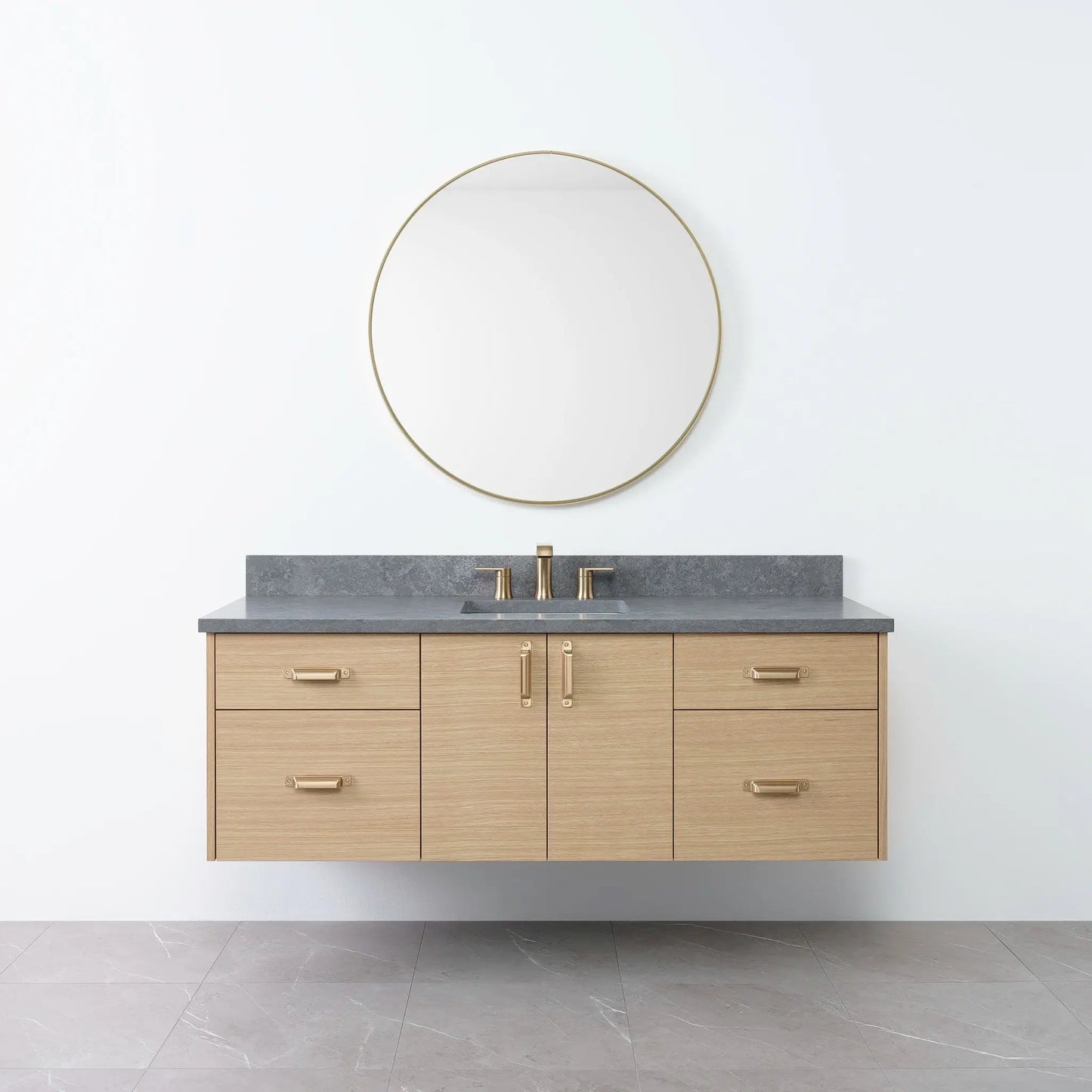 
                  
                    Austin 60", Teodor® Wall Mount Natural White Oak Vanity Teodor Bathroom VanityCanada
                  
                