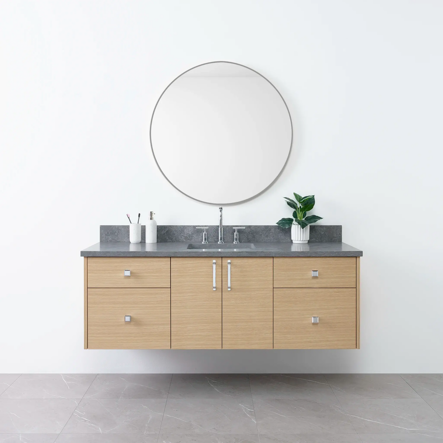 
                  
                    Austin 60", Teodor® Wall Mount Natural White Oak Vanity Teodor Bathroom VanityCanada
                  
                