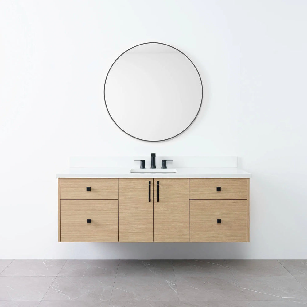 
                  
                    Austin 60", Teodor® Wall Mount Natural White Oak Vanity Teodor Bathroom VanityCanada
                  
                