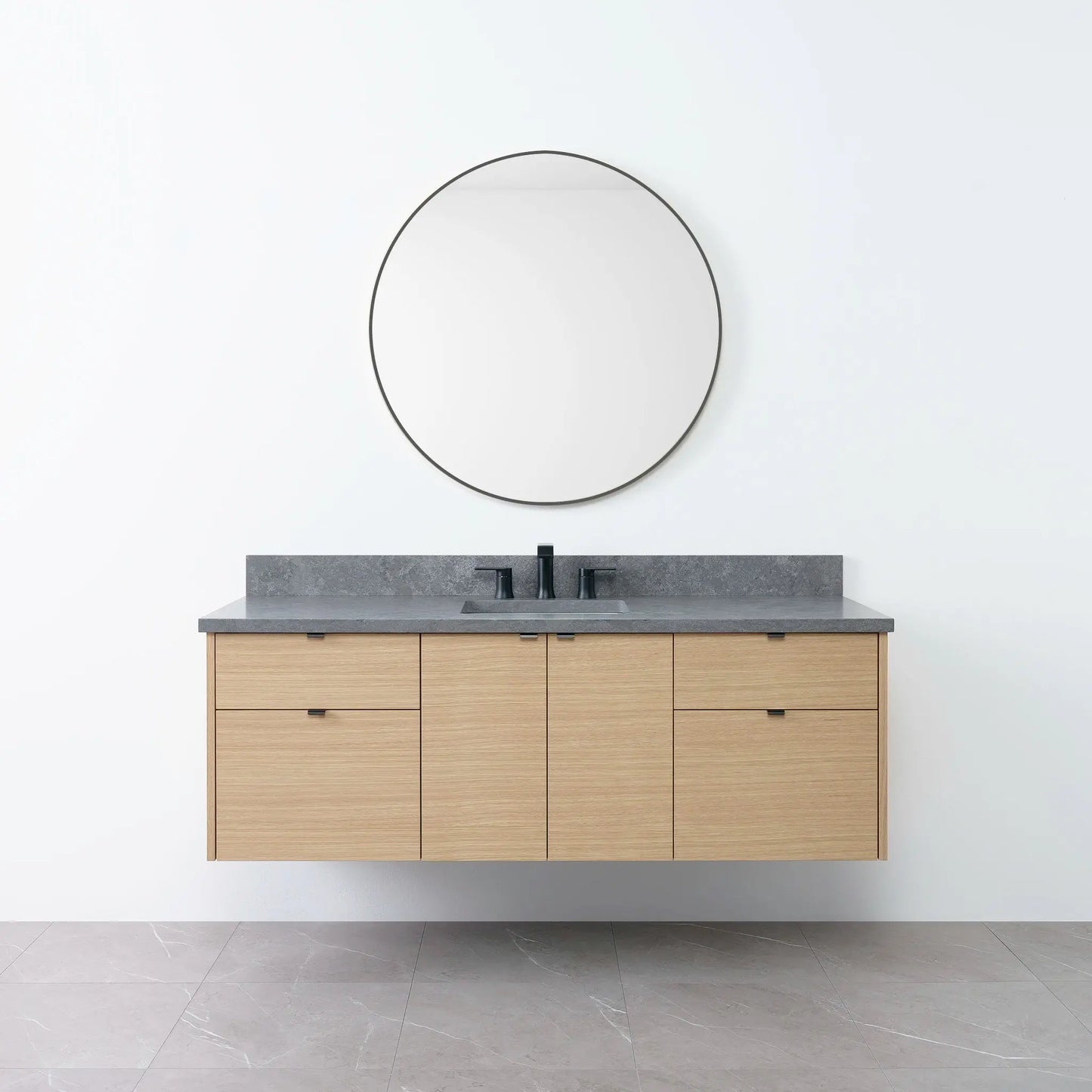 
                  
                    Austin 60", Teodor® Wall Mount Natural White Oak Vanity Teodor Bathroom VanityCanada
                  
                