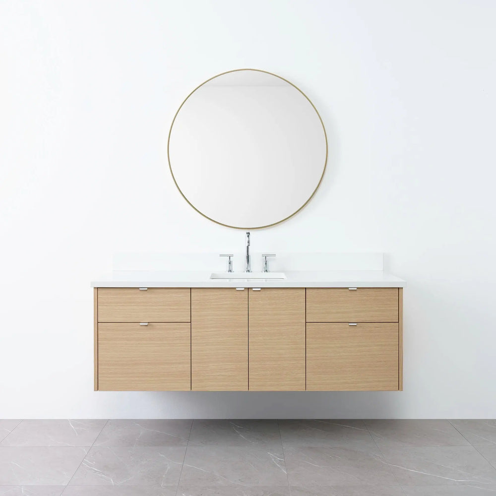 
                  
                    Austin 60", Teodor® Wall Mount Natural White Oak Vanity Teodor Bathroom VanityCanada
                  
                