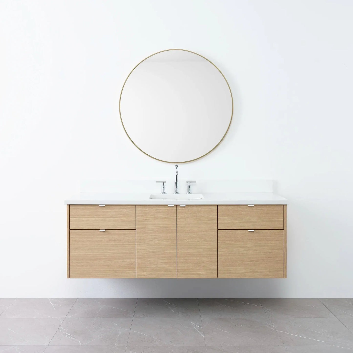 
                  
                    Austin 60", Teodor® Wall Mount Natural White Oak Vanity Teodor Bathroom VanityCanada
                  
                