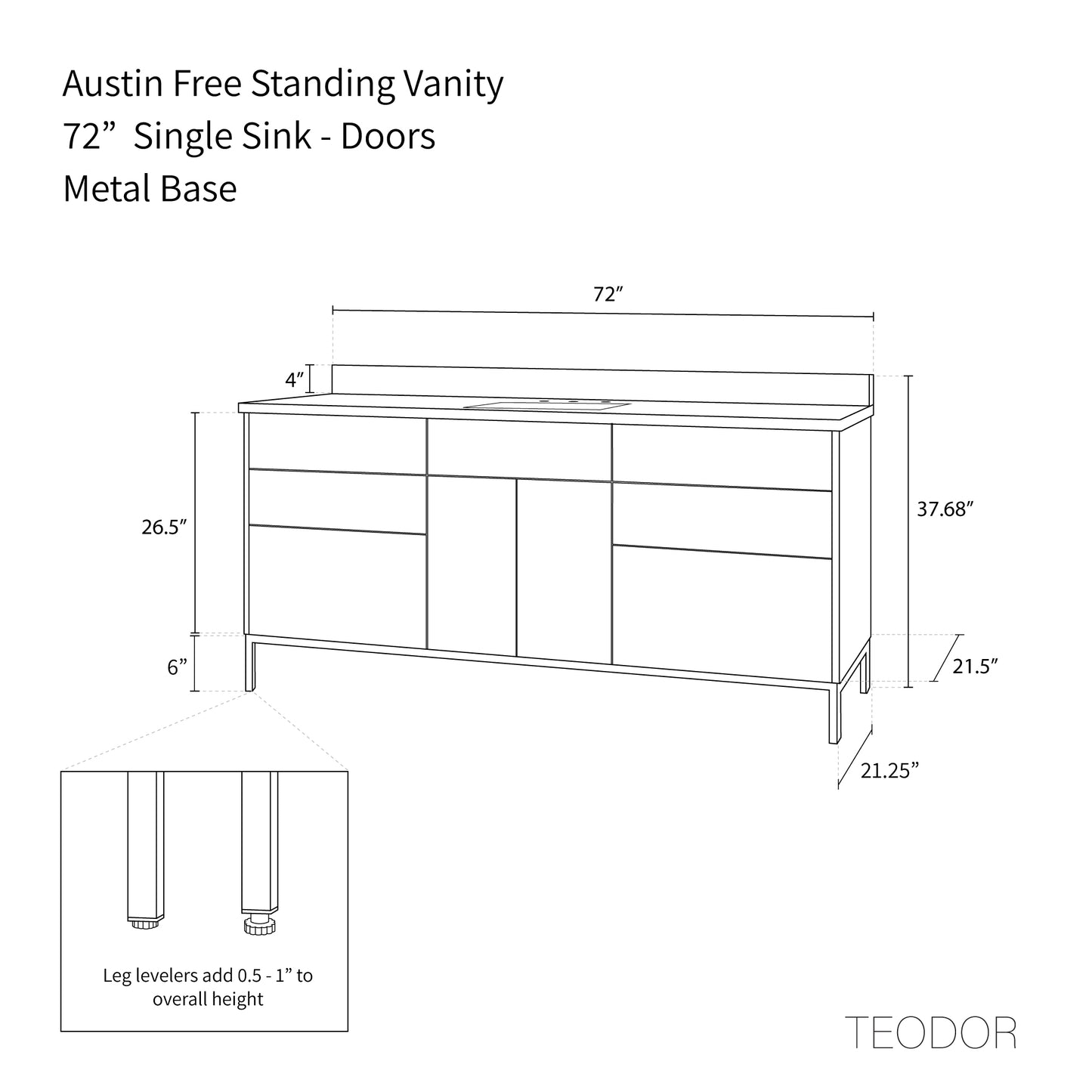 
                  
                    Austin 72" American Black Walnut Bathroom Vanity
                  
                