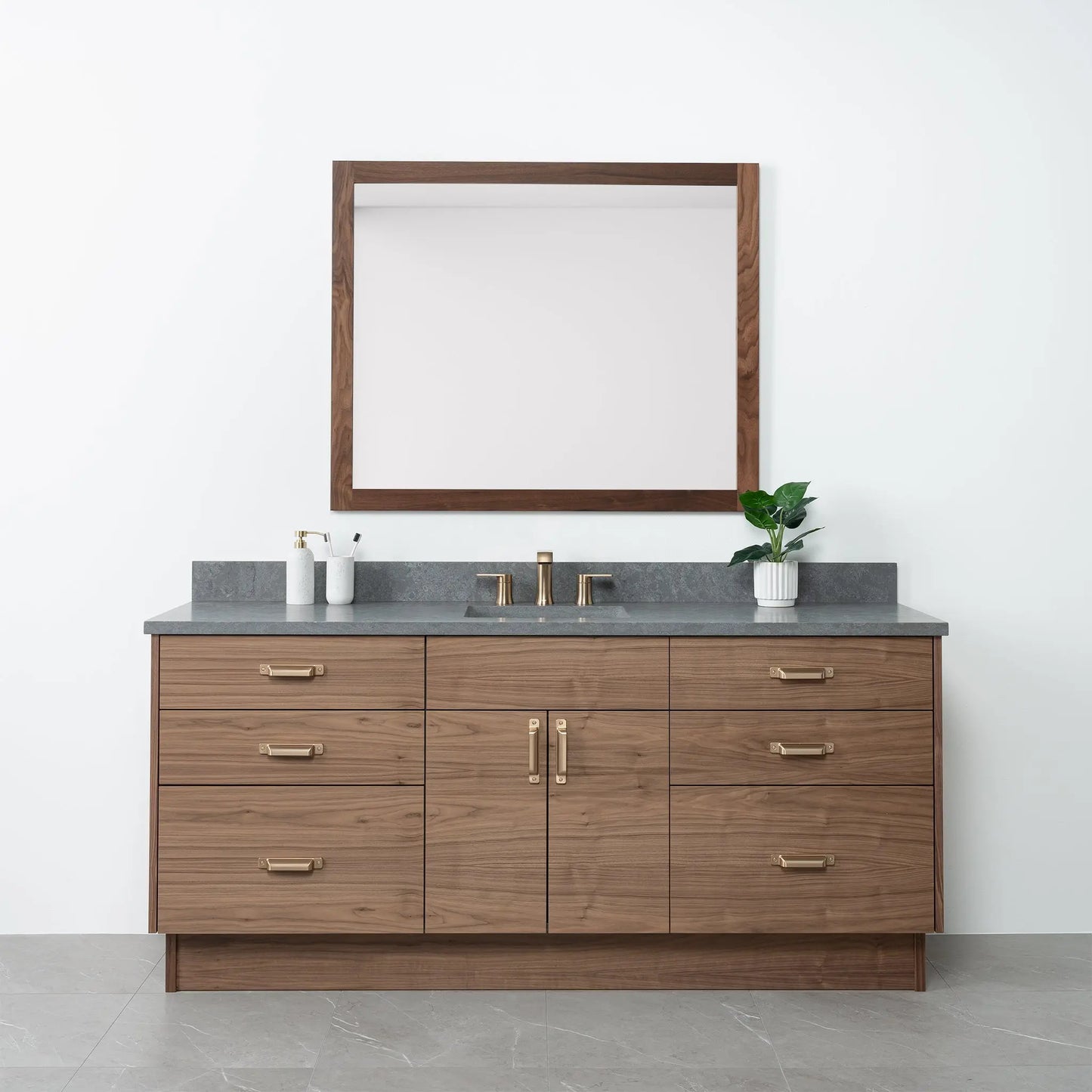 Austin 72", Teodor® Modern American Black Walnut Vanity Teodor Bathroom VanityCanada