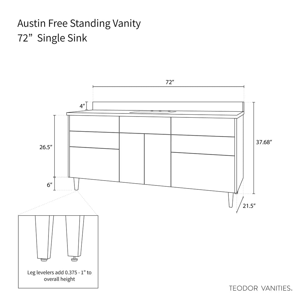 
                  
                    Austin 72", Teodor® Modern American Black Walnut Vanity Teodor Bathroom VanityCanada
                  
                