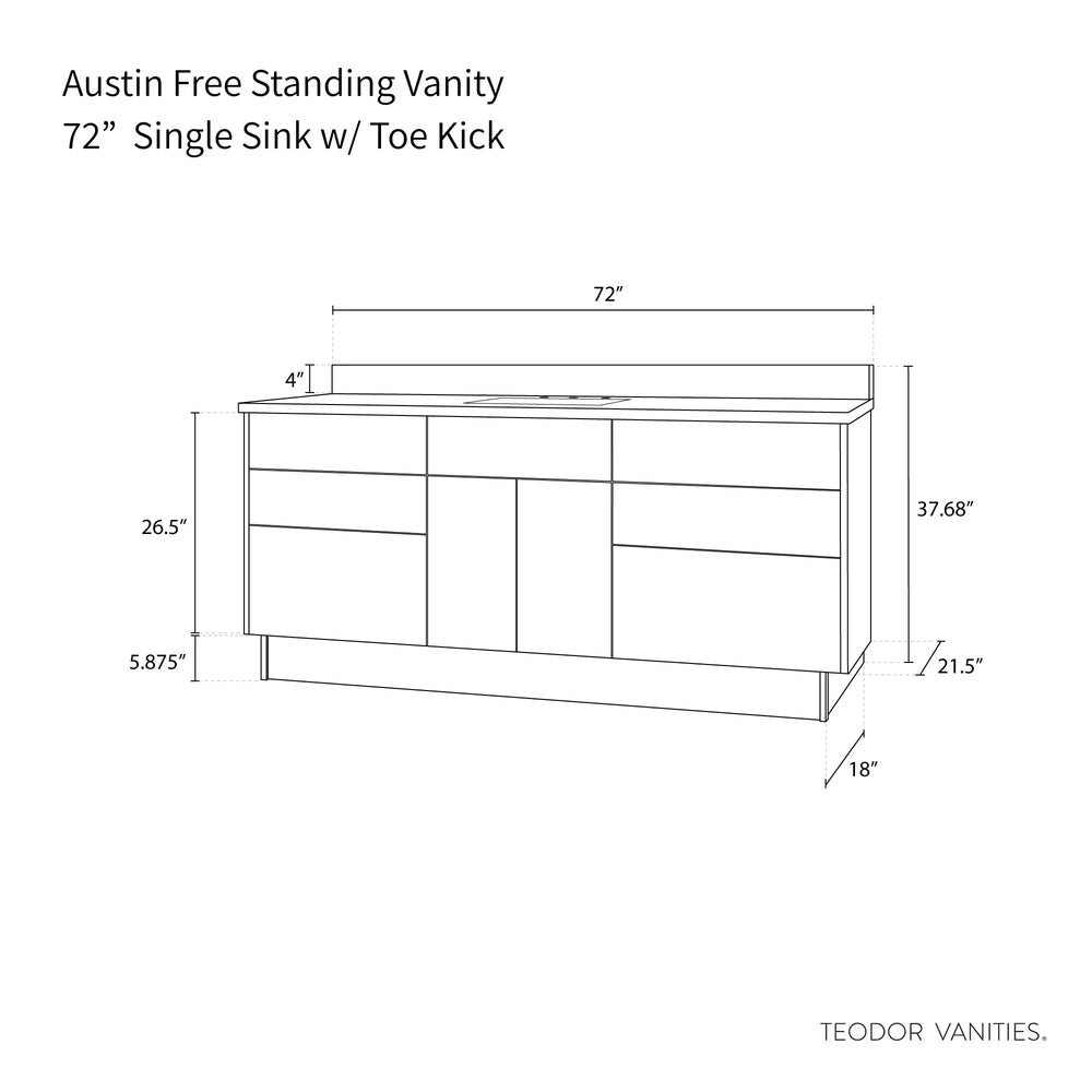 
                  
                    Austin 72", Teodor® Modern American Black Walnut Vanity Teodor Bathroom VanityCanada
                  
                