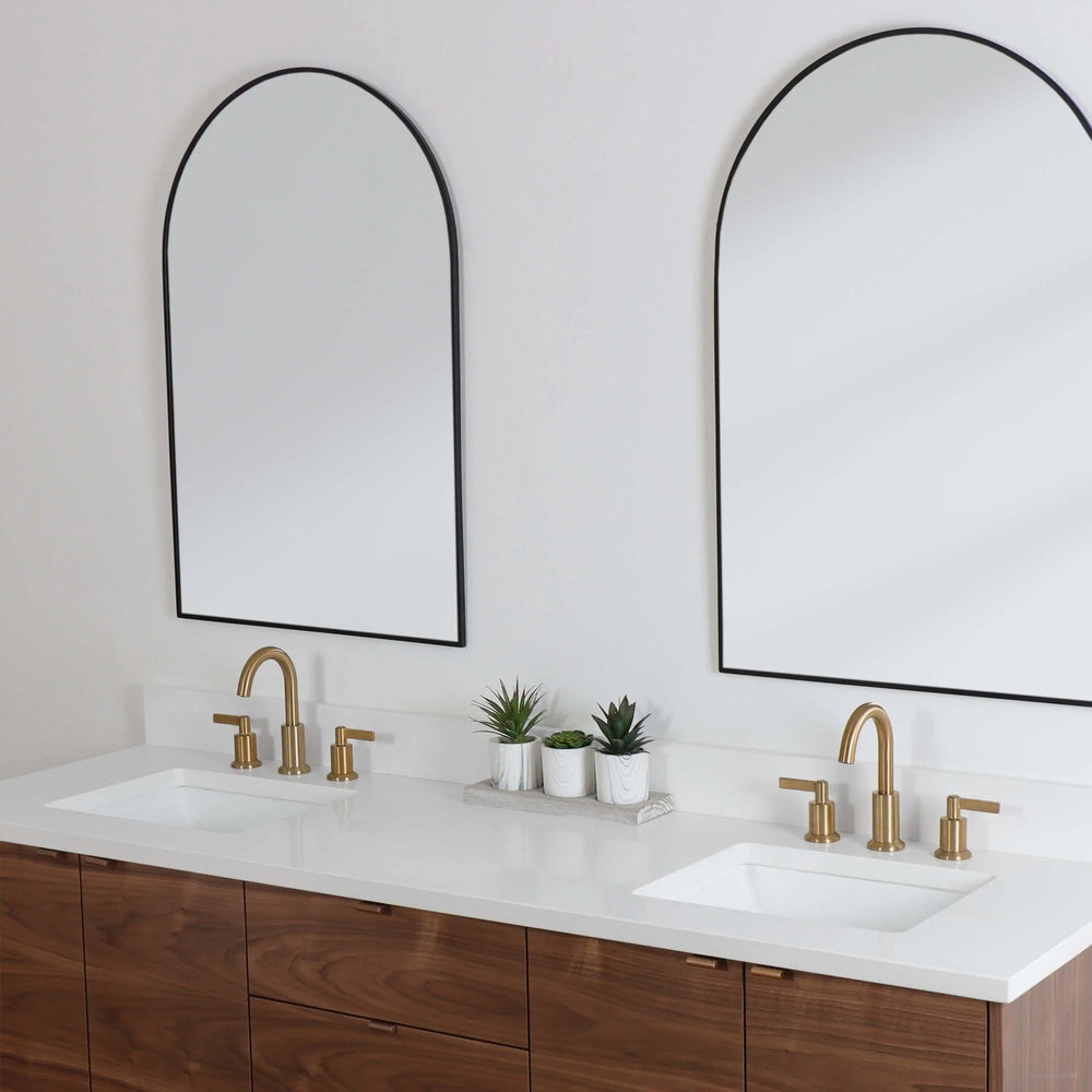 
                  
                    Austin 72" Wall Mount American Black Walnut Bathroom Vanity, Double Sink - Teodor Vanities
                  
                