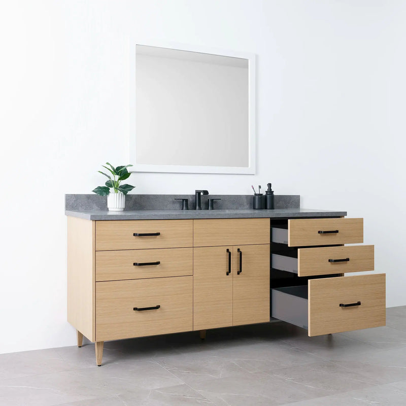 Austin 72", Teodor® Natural White Oak Vanity Teodor Bathroom VanityCanada
