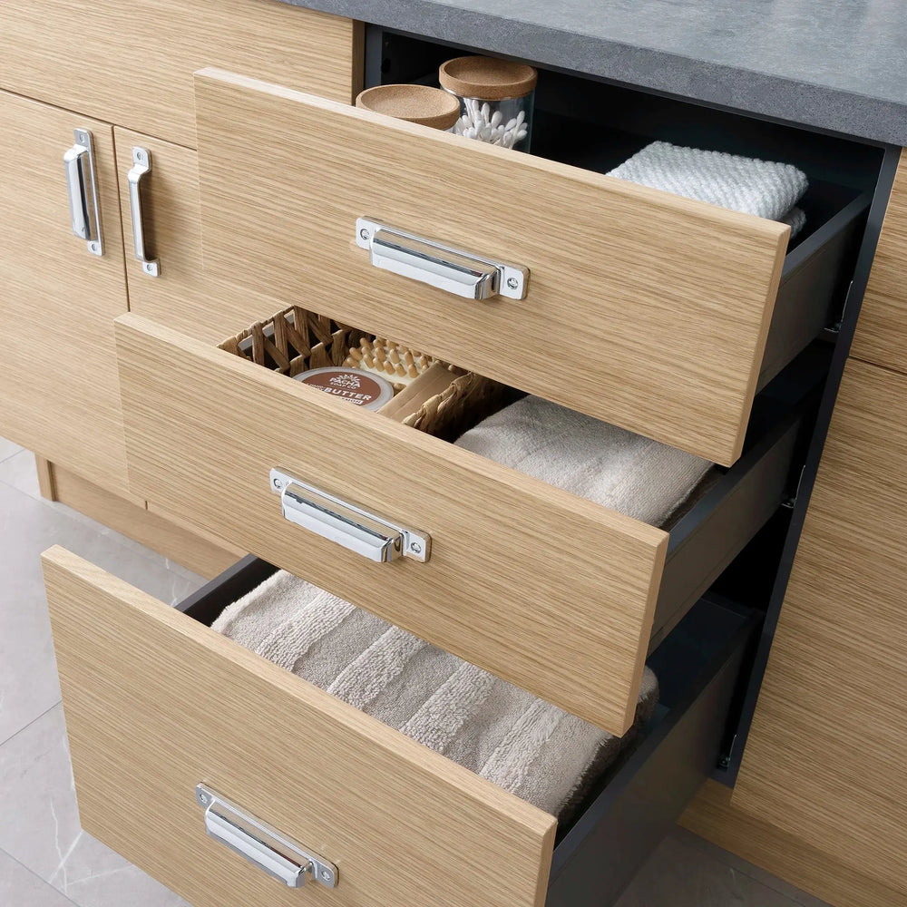 
                  
                    Austin 72" Natural White Oak Bathroom Vanity, Double Sink - Teodor Vanities
                  
                