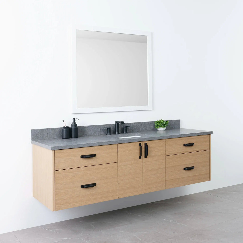 
                  
                    Austin 72", Teodor® Wall Mount Natural White Oak Vanity Teodor Bathroom VanityCanada
                  
                