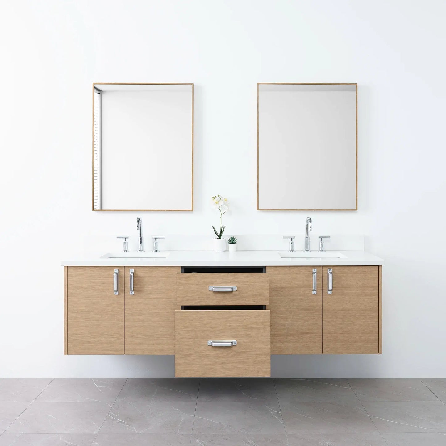 
                  
                    Austin 72", Teodor® Wall Mount Natural White Oak Vanity, Double Sink Teodor Bathroom VanityCanada
                  
                