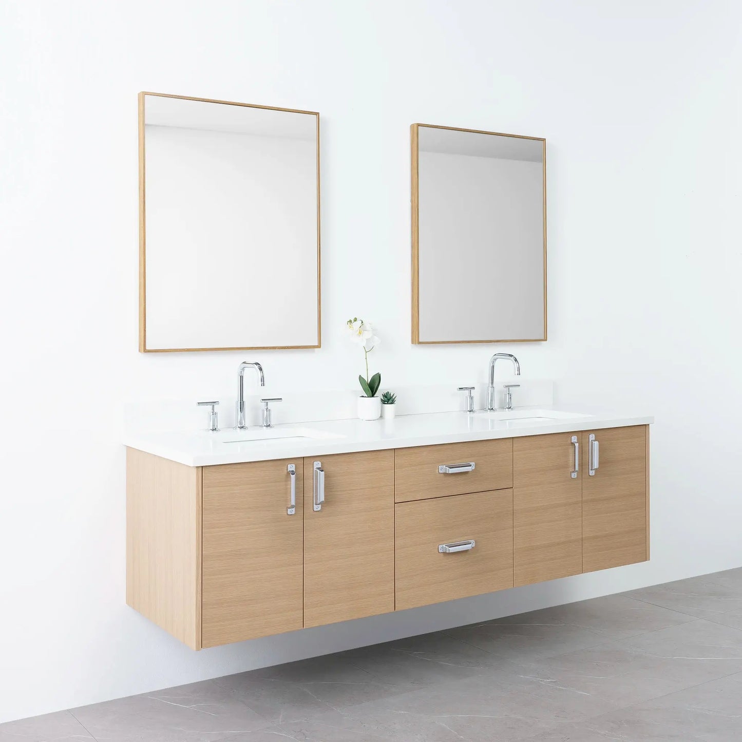 
                  
                    Austin 72", Teodor® Wall Mount Natural White Oak Vanity, Double Sink Teodor Bathroom VanityCanada
                  
                