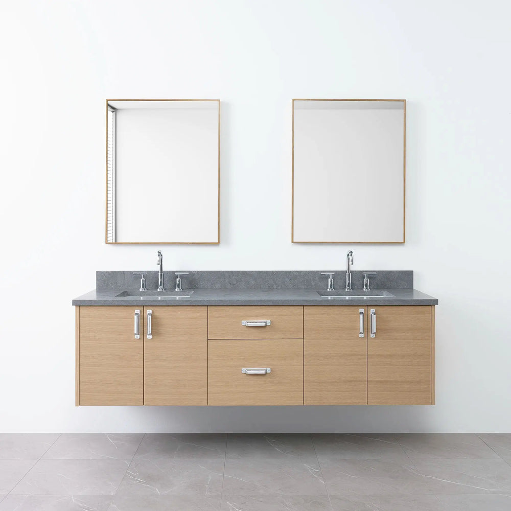
                  
                    Austin 72", Teodor® Wall Mount Natural White Oak Vanity, Double Sink Teodor Bathroom VanityCanada
                  
                