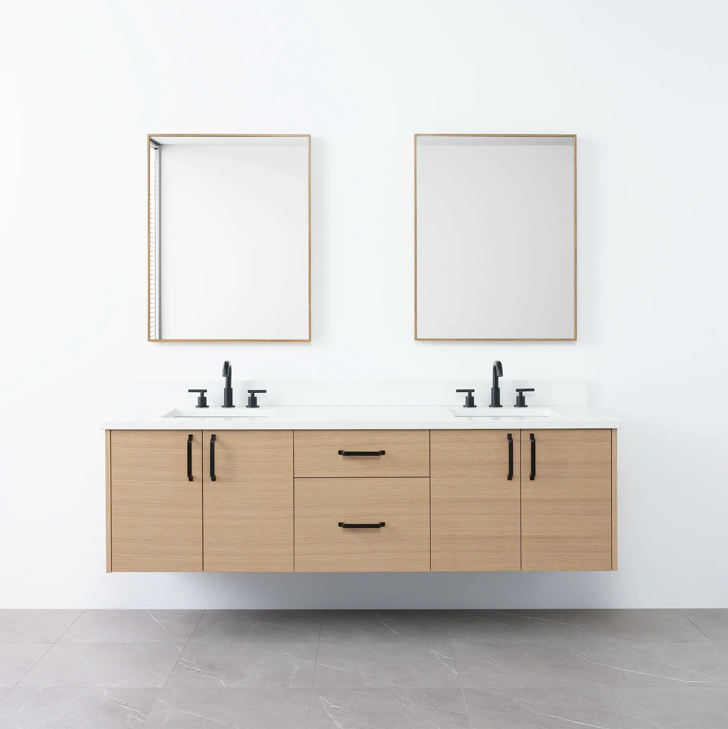 
                  
                    Austin 72", Teodor® Wall Mount Natural White Oak Vanity, Double Sink Teodor Bathroom VanityCanada
                  
                