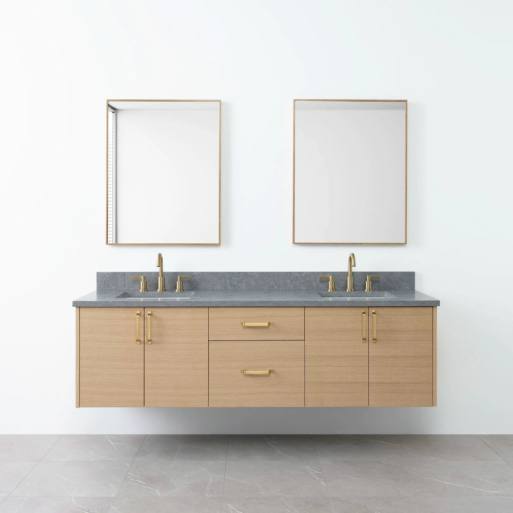
                  
                    Austin 72", Teodor® Wall Mount Natural White Oak Vanity, Double Sink Teodor Bathroom VanityCanada
                  
                