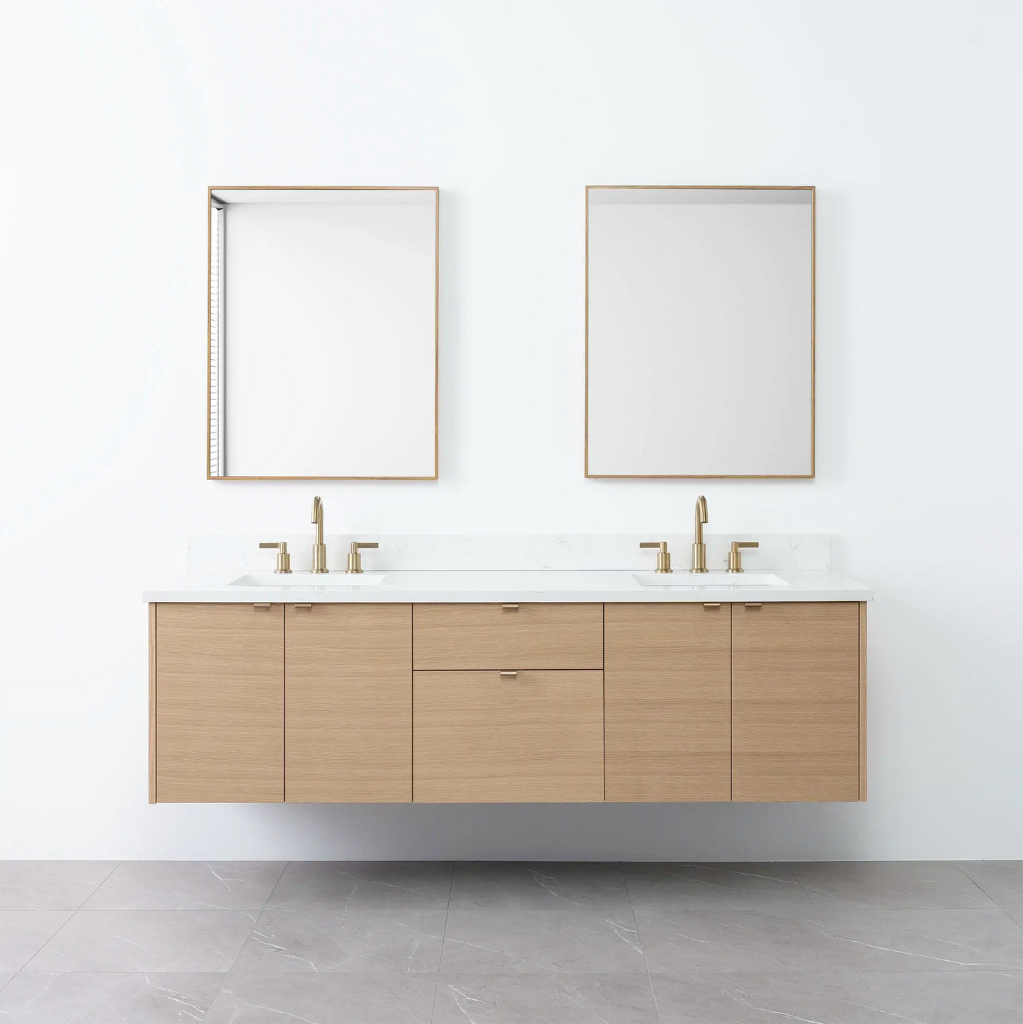 
                  
                    Austin 72", Teodor® Wall Mount Natural White Oak Vanity, Double Sink Teodor Bathroom VanityCanada
                  
                