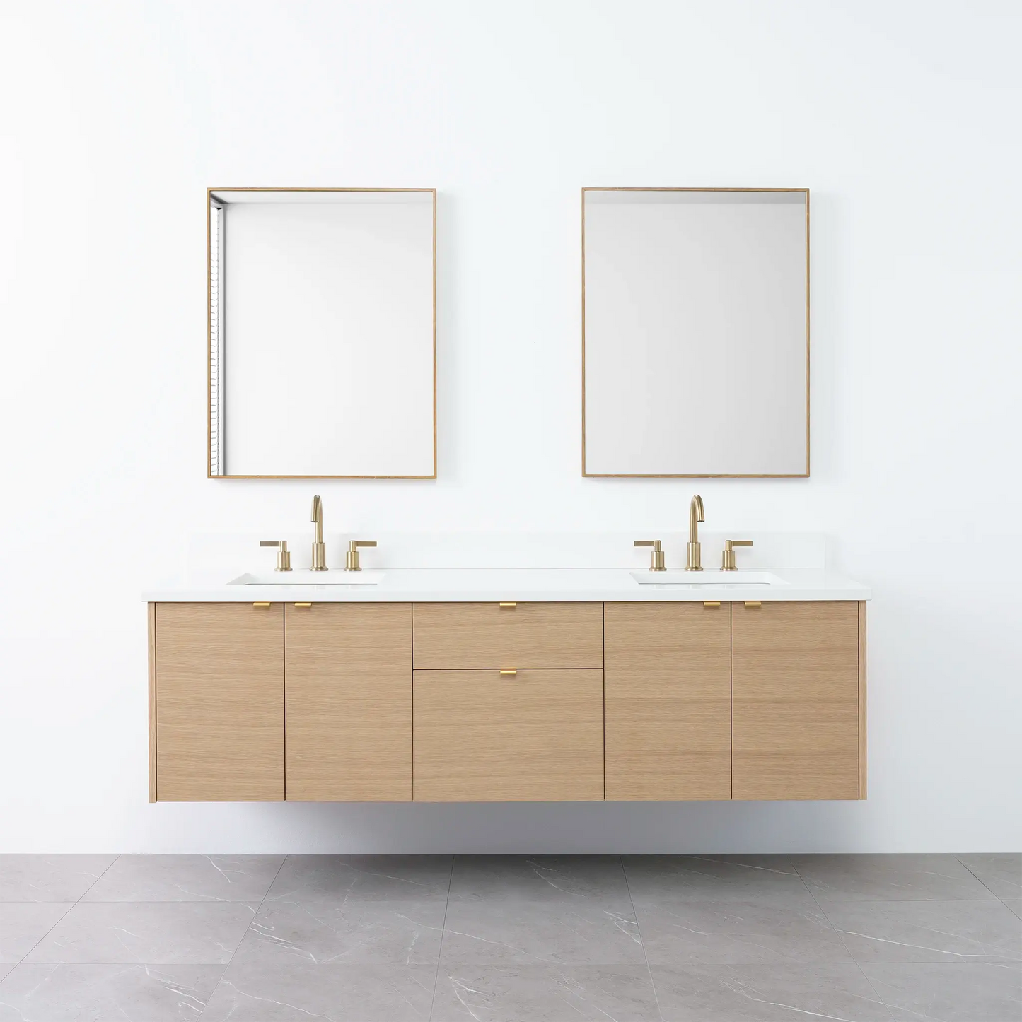 
                  
                    Austin 72", Teodor® Wall Mount Natural White Oak Vanity, Double Sink Teodor Bathroom VanityCanada
                  
                