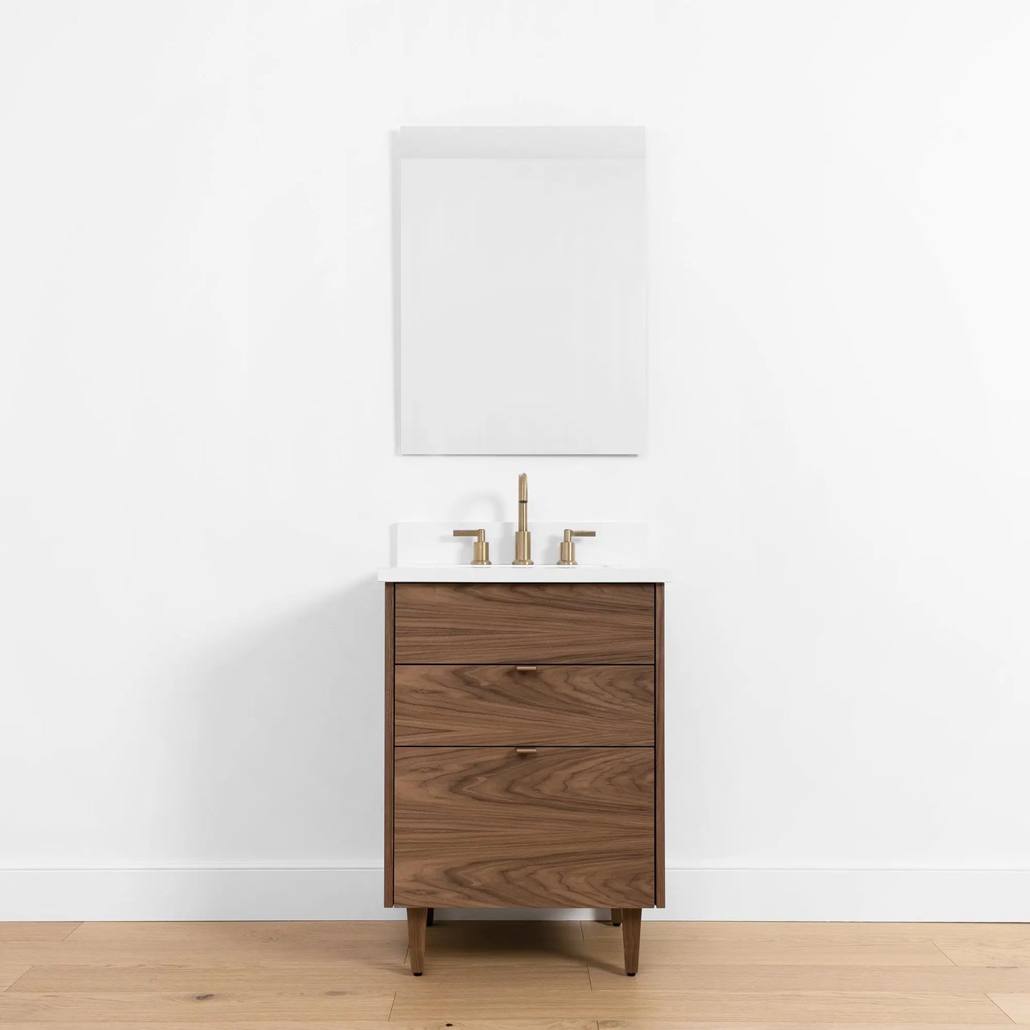 Austin SLIM, 24" Teodor® Modern American Black Walnut Vanity Teodor Bathroom VanityCanada