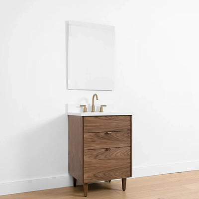 Austin SLIM, 24" Teodor® Modern American Black Walnut Vanity Teodor Bathroom VanityCanada