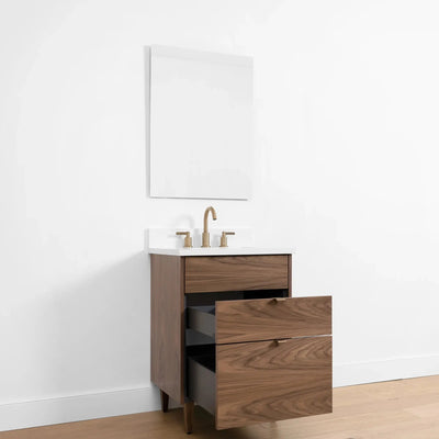 Austin SLIM, 24" Teodor® Modern American Black Walnut Vanity Teodor Bathroom VanityCanada