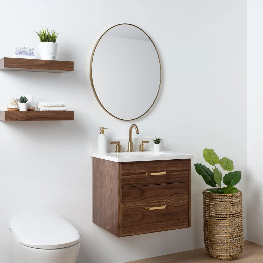 
                  
                    Austin SLIM, 24" Teodor® Modern Wall Mount American Black Walnut Vanity Teodor Bathroom VanityCanada
                  
                