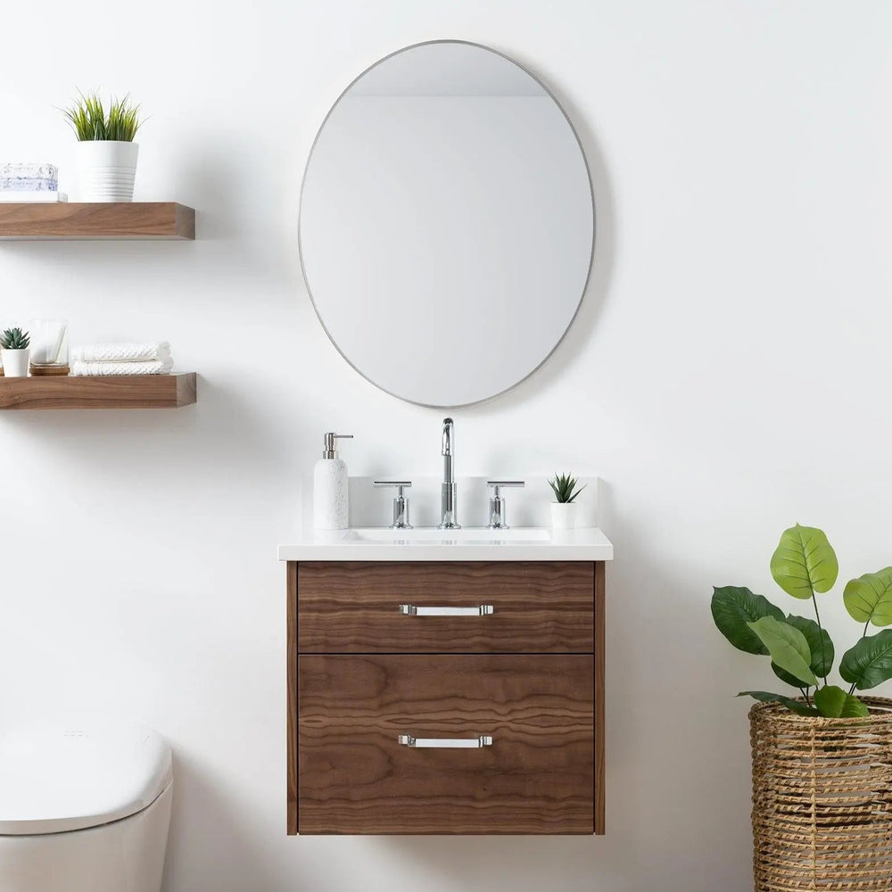 
                  
                    Austin SLIM, 24" Teodor® Modern Wall Mount American Black Walnut Vanity Teodor Bathroom VanityCanada
                  
                