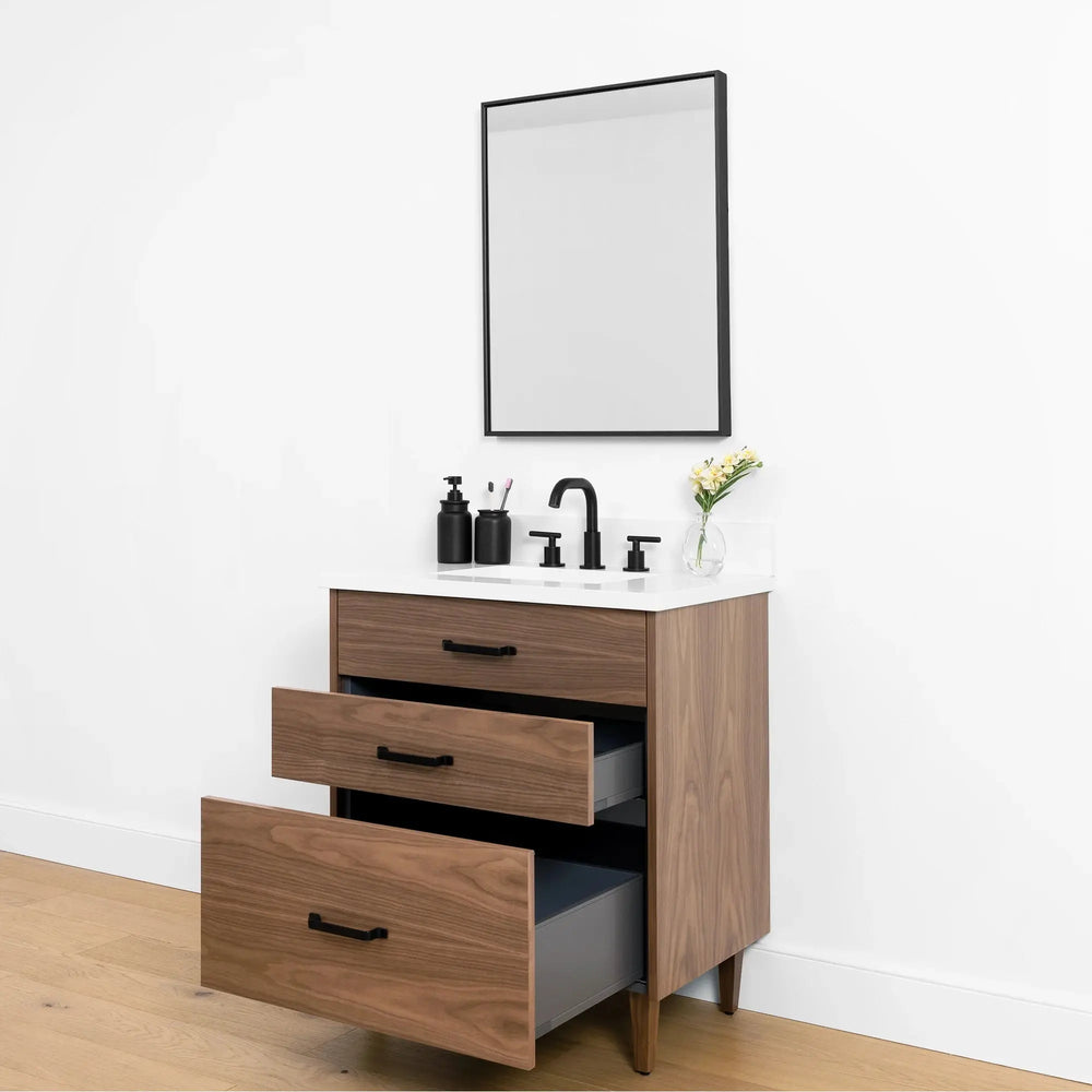 
                  
                    Austin SLIM, 30" Teodor® Modern American Black Walnut Vanity Teodor Bathroom VanityCanada
                  
                