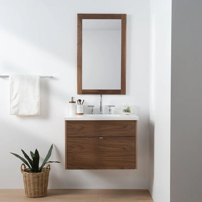 Austin SLIM, 30" Teodor® Modern Wall Mount American Black Walnut Vanity Teodor Bathroom VanityCanada