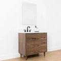 
                  
                    Austin SLIM, 36" Teodor® Modern American Black Walnut Vanity, Left Sink Teodor Bathroom VanityCanada
                  
                