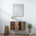 
                  
                    Austin SLIM, 36" Teodor® Modern Wall Mount American Black Walnut Vanity, Right Sink Teodor Bathroom VanityCanada
                  
                