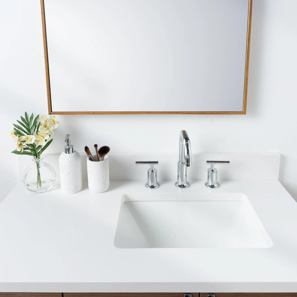 
                  
                    Austin SLIM, 36" Teodor® Modern Wall Mount American Black Walnut Vanity, Right Sink Teodor Bathroom VanityCanada
                  
                