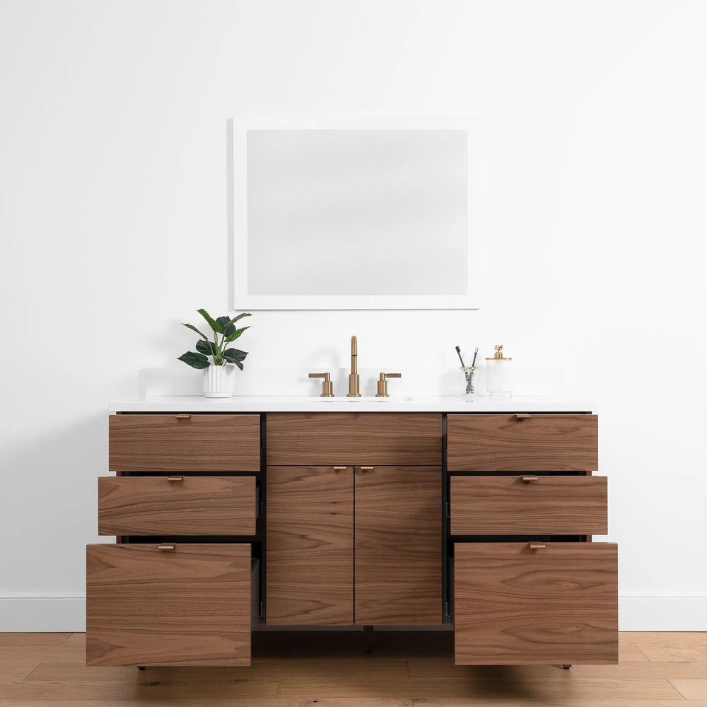 
                  
                    Austin SLIM, 60" Teodor® Modern American Black Walnut Vanity Teodor Bathroom VanityCanada
                  
                