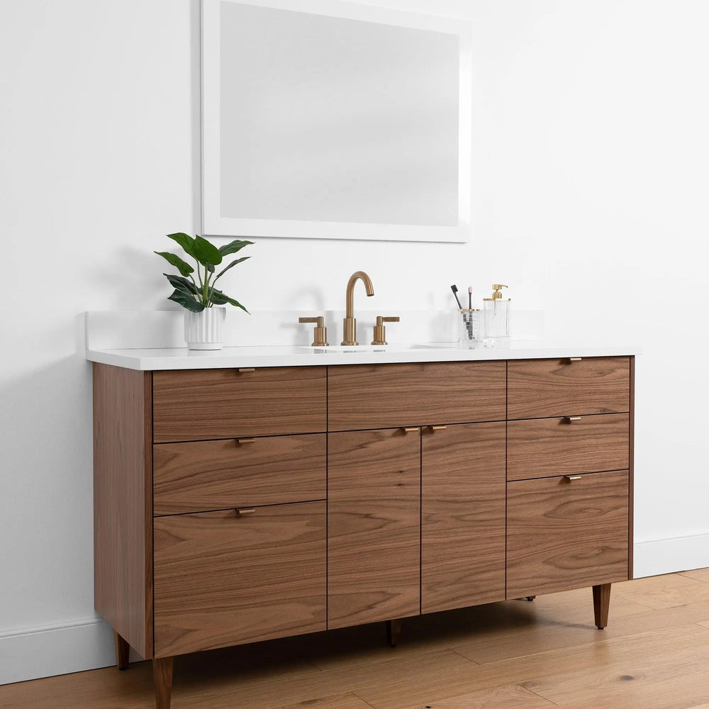 
                  
                    Austin SLIM, 60" Teodor® Modern American Black Walnut Vanity Teodor Bathroom VanityCanada
                  
                