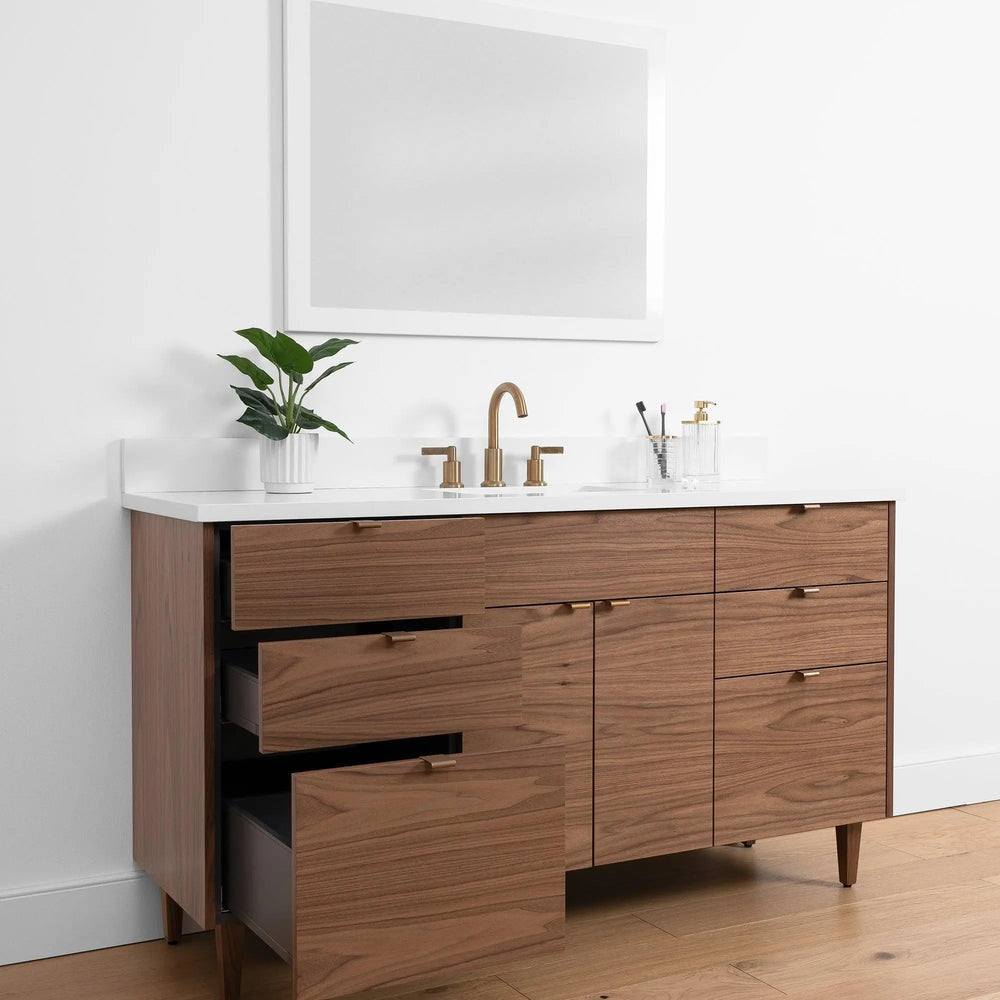 
                  
                    Austin SLIM, 60" Teodor® Modern American Black Walnut Vanity Teodor Bathroom VanityCanada
                  
                