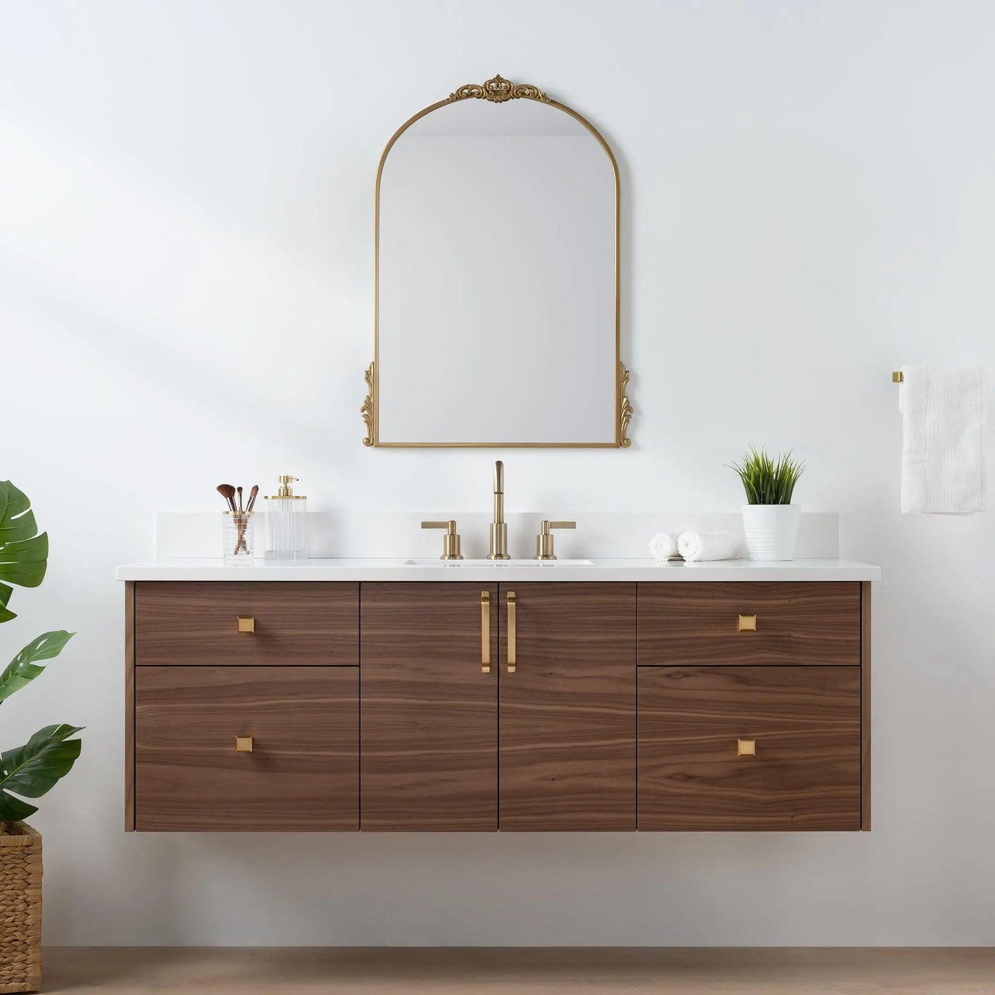 Austin SLIM, 60" Teodor® Modern Wall Mount American Black Walnut Vanity Teodor Bathroom VanityCanada