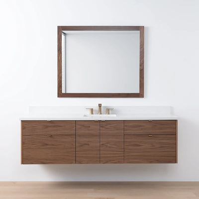 Austin SLIM, 72" Teodor® Modern Wall Mount American Black Walnut Vanity Teodor Bathroom VanityCanada