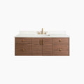 
                  
                    Austin Stainless SLIM 60" Wall Mount American Black Walnut Bathroom Vanity Teodor Bathroom Vanity Canada
                  
                