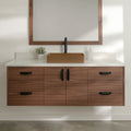 
                  
                    Austin Stainless SLIM 60" Wall Mount American Black Walnut Bathroom Vanity Teodor Bathroom Vanity Canada
                  
                