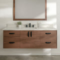 
                  
                    Austin Stainless SLIM 60" Wall Mount American Black Walnut Bathroom Vanity Teodor Bathroom Vanity Canada
                  
                