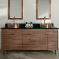 
                  
                    Austin Stainless SLIM 72" American Black Walnut Bathroom Vanity, Double Sink
                  
                