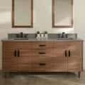 
                  
                    Austin Stainless SLIM 72" American Black Walnut Bathroom Vanity, Double Sink Teodor Bathroom Vanity Canada
                  
                