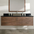 
                  
                    Austin Stainless SLIM 72" Wall Mount American Black Walnut Bathroom Vanity Teodor Bathroom Vanity Canada
                  
                