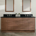 
                  
                    Austin Stainless SLIM 72" American Black Walnut Bathroom Vanity, Double Sink
                  
                