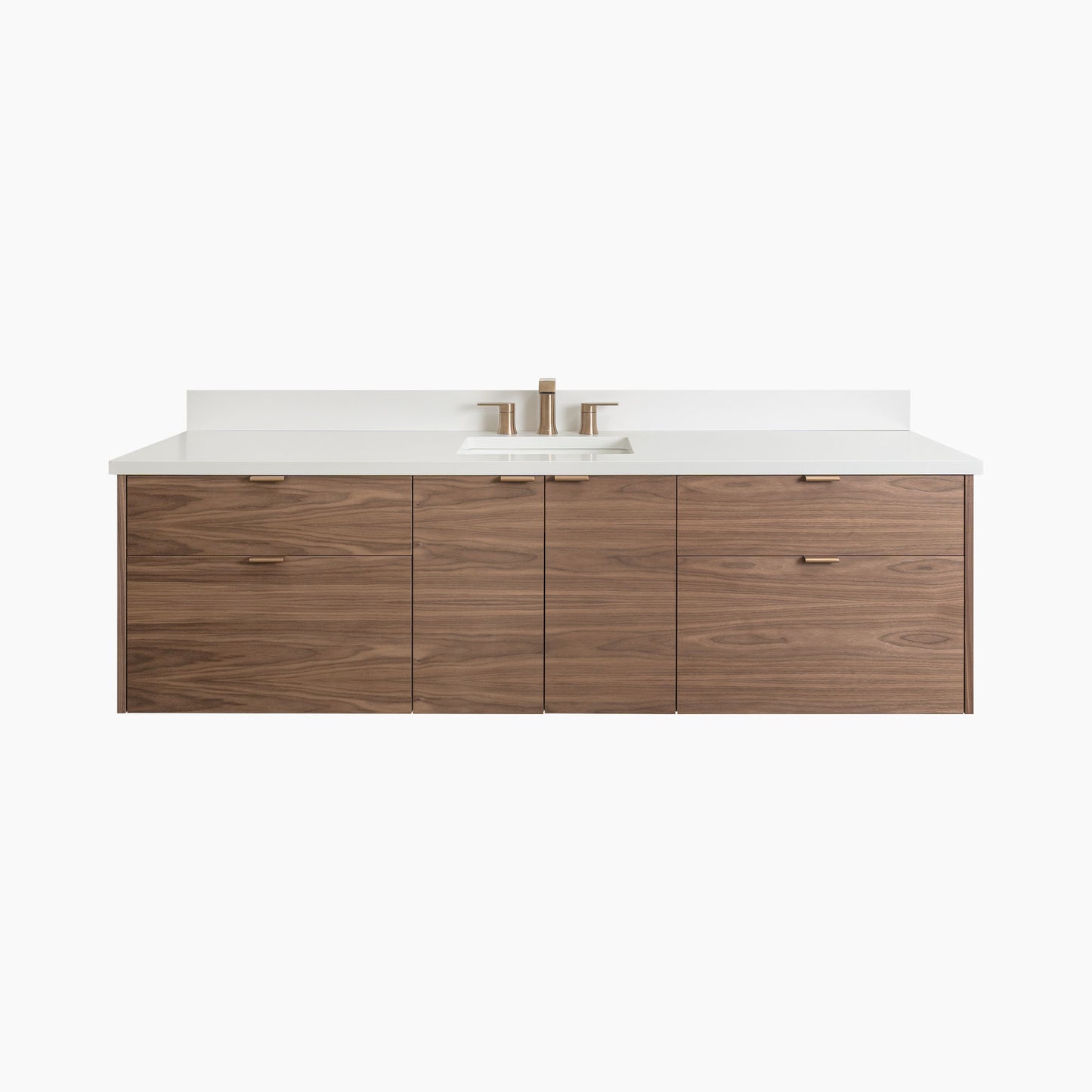 Austin Stainless SLIM 72" Wall Mount American Black Walnut Bathroom Vanity Teodor Bathroom Vanity Canada