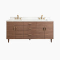 
                  
                    Austin Stainless SLIM 72" American Black Walnut Bathroom Vanity, Double Sink
                  
                