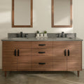 
                  
                    Austin Stainless SLIM 72" American Black Walnut Bathroom Vanity, Double Sink Teodor Bathroom Vanity Canada
                  
                