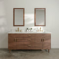 
                  
                    Austin Stainless SLIM 72" American Black Walnut Bathroom Vanity, Double Sink
                  
                