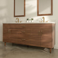 
                  
                    Austin Stainless SLIM 72" American Black Walnut Bathroom Vanity, Double Sink Teodor Bathroom Vanity Canada
                  
                